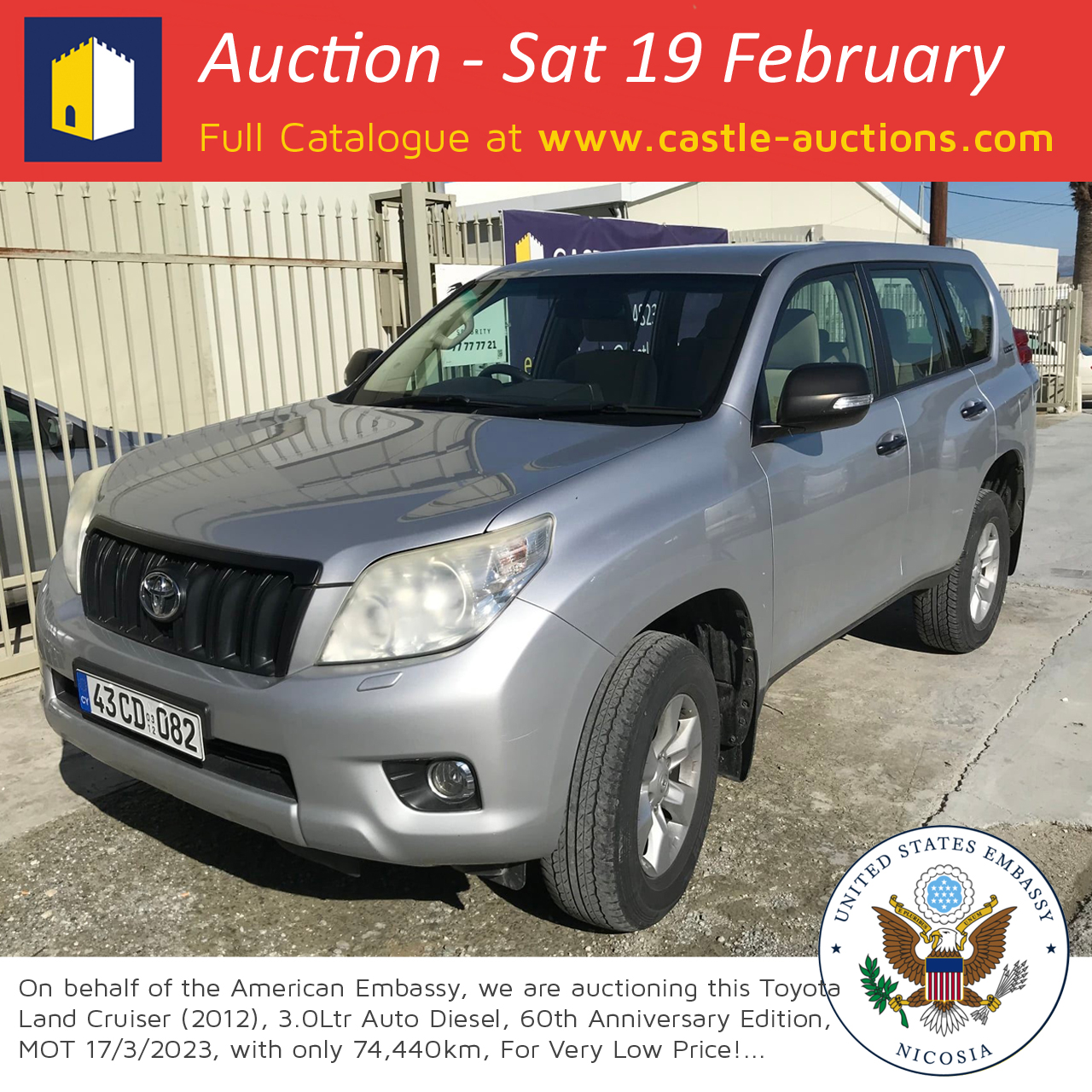 American Embassy Cars For Auction